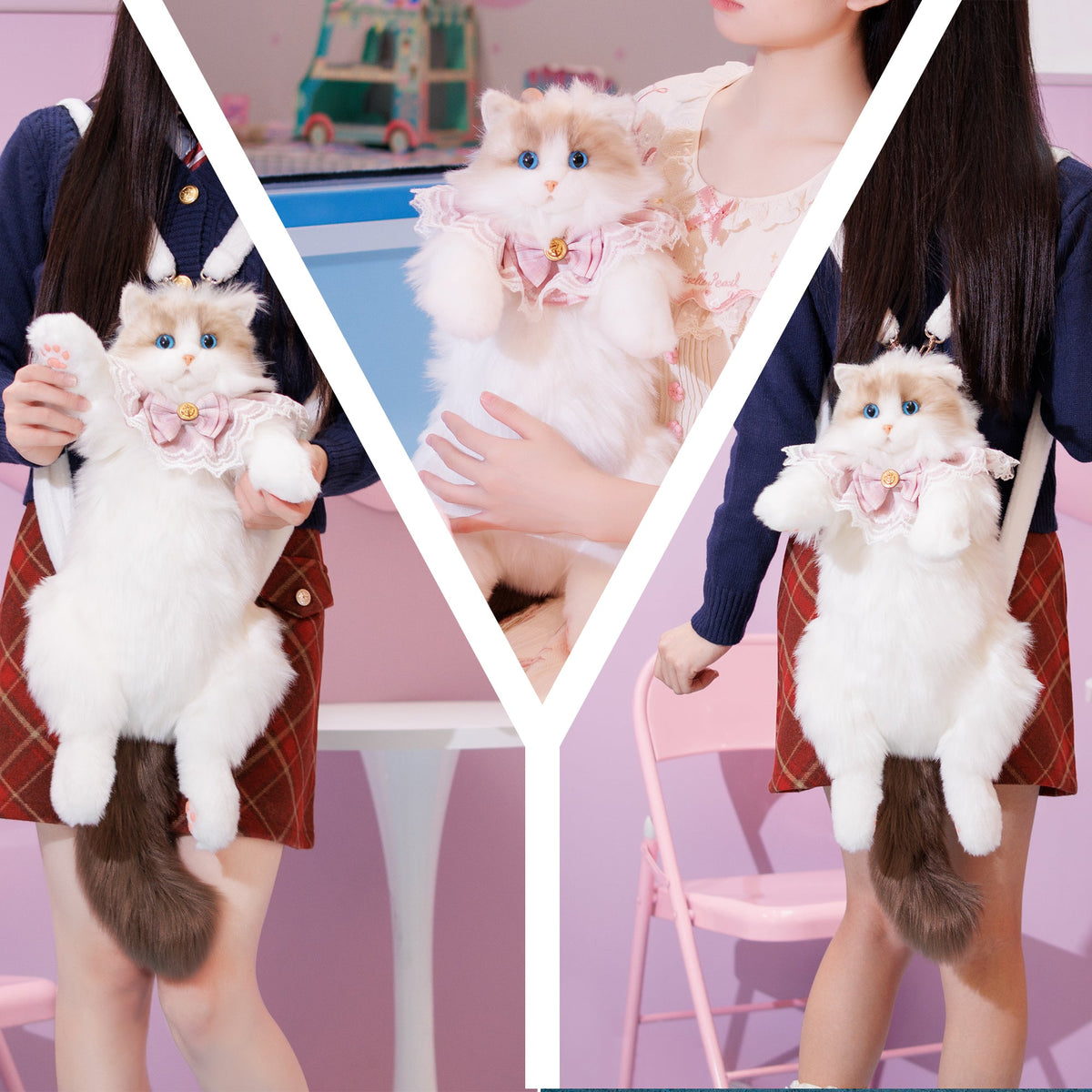 Plushy Cat Backpack
