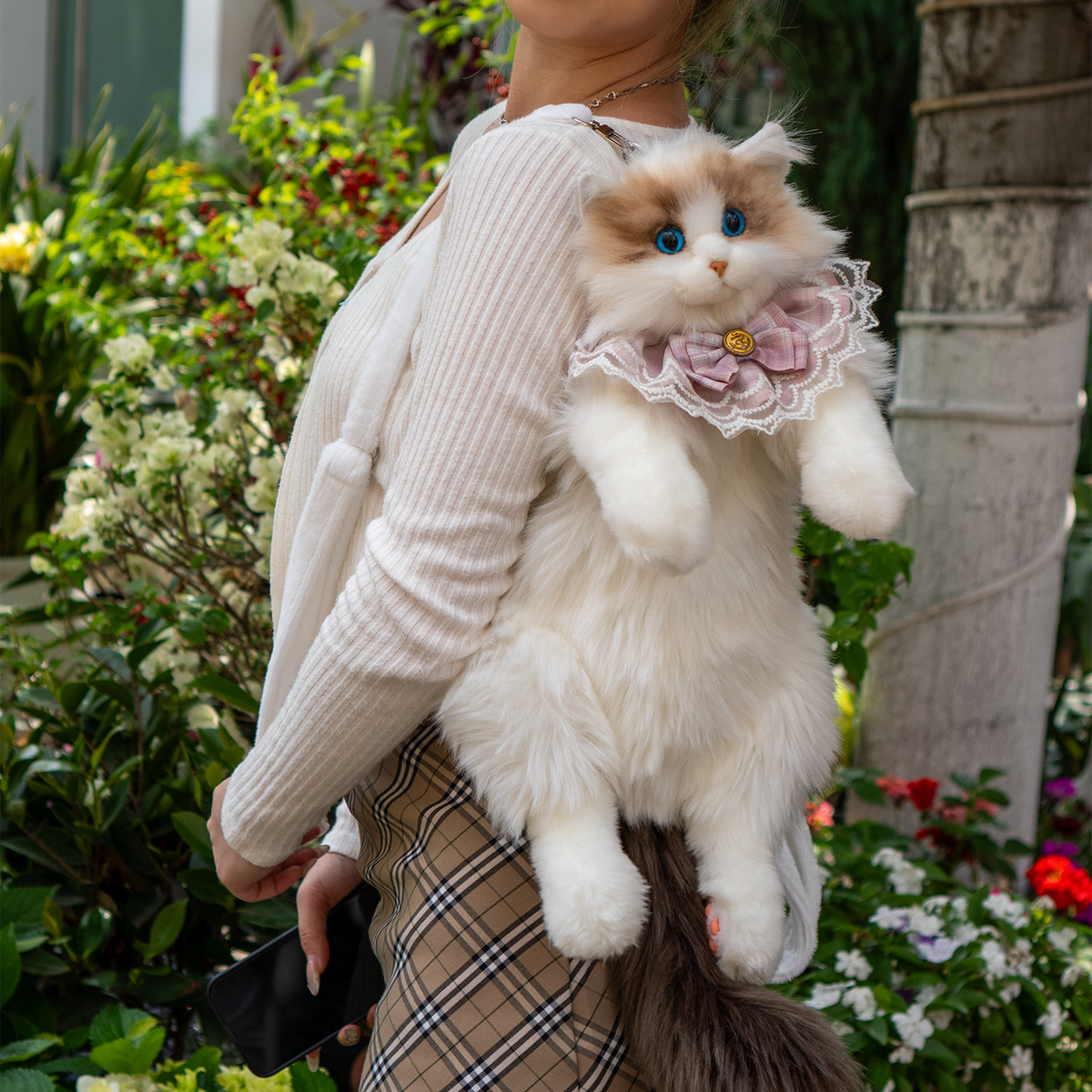 Plushy Cat Backpack