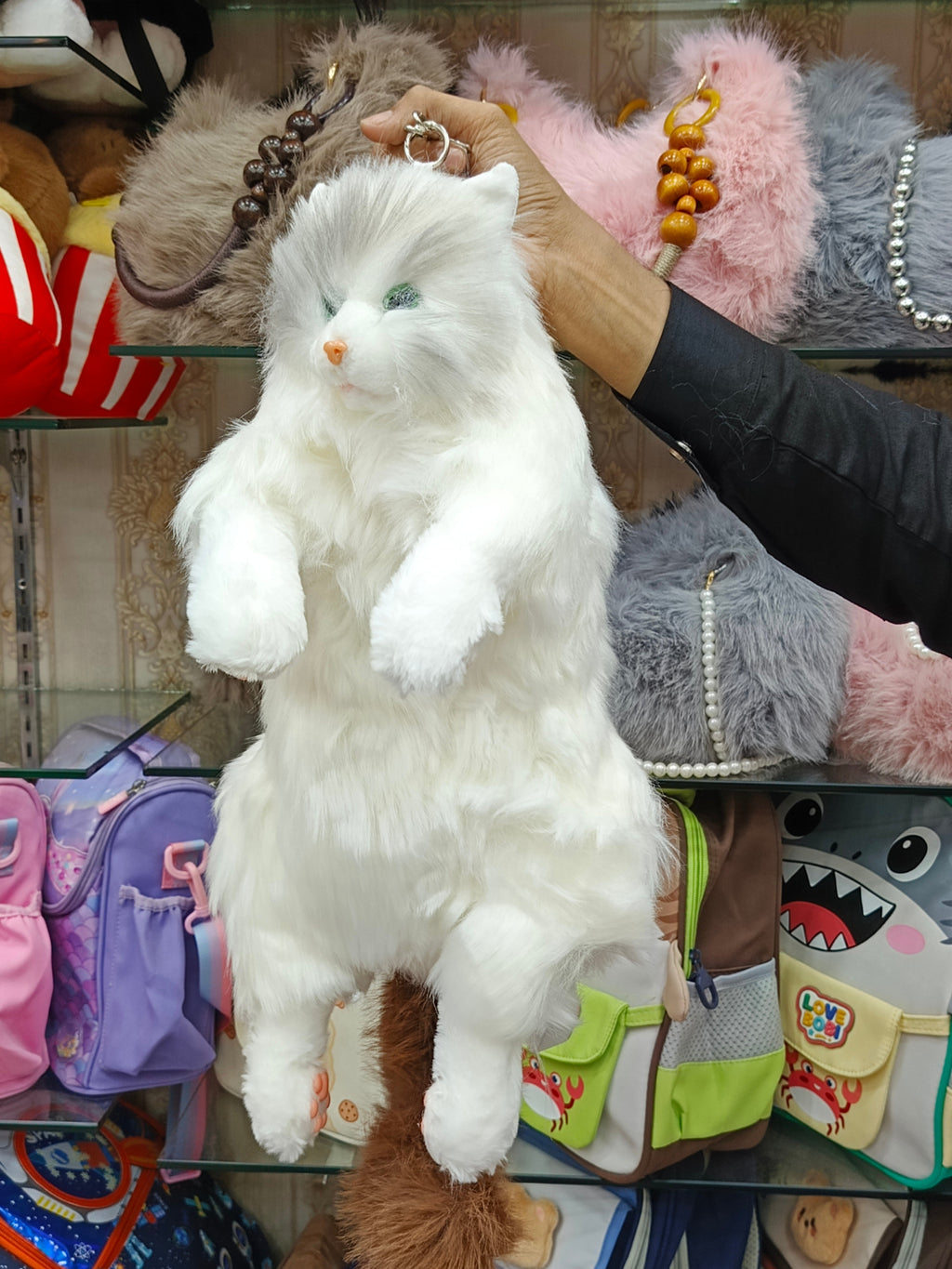 Plush Furr Cat Backpacks