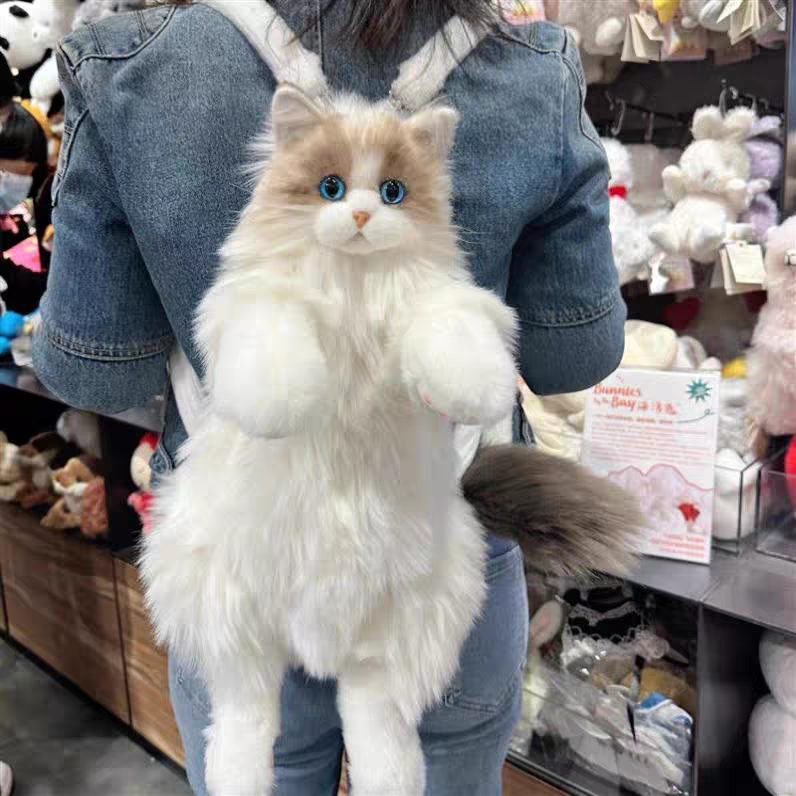 Plush Furr Cat Backpacks