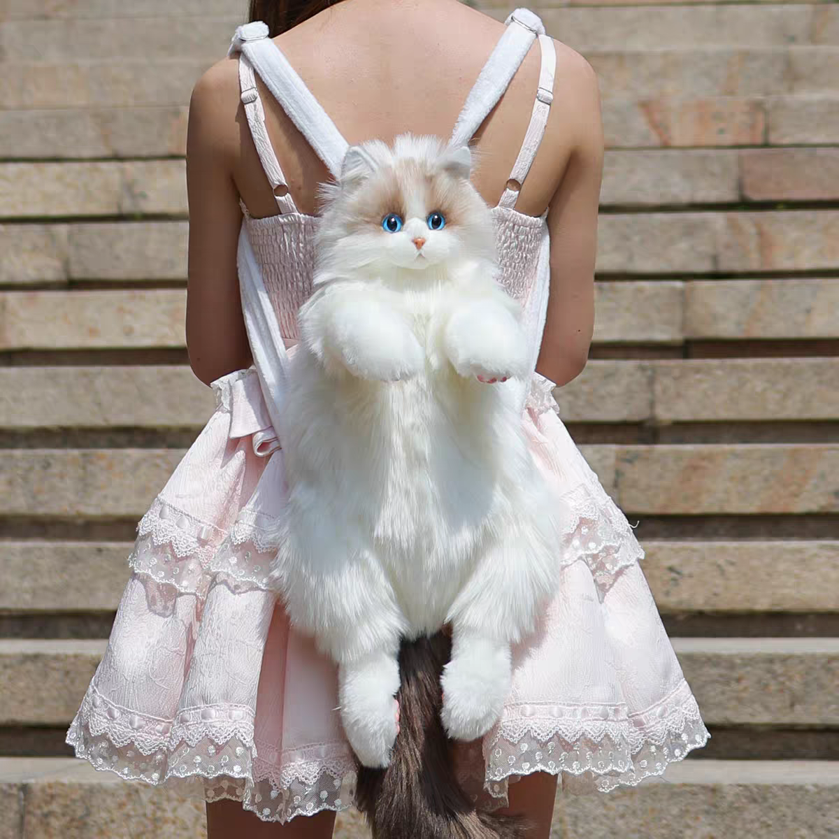 Plush Furr Cat Backpacks